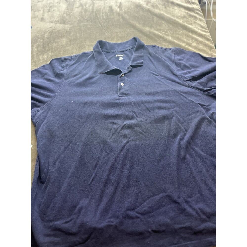 King Size Mens Polo Shirt Size 4XLT Blue KingSize short sleeve‎ golf tall